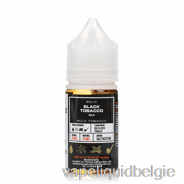 Vape België Zwarte Tabak - Bsx Salt Series - 30ml 30mg